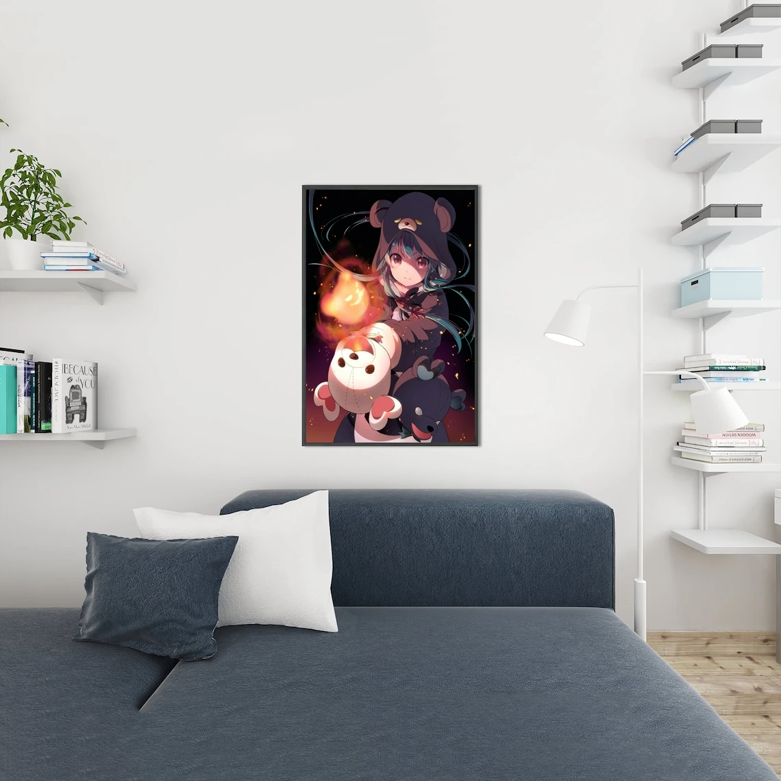 Welcome to the Kuma Bear Anime Poster Canvas Print Wall Painting Home Decoration | Дом и сад