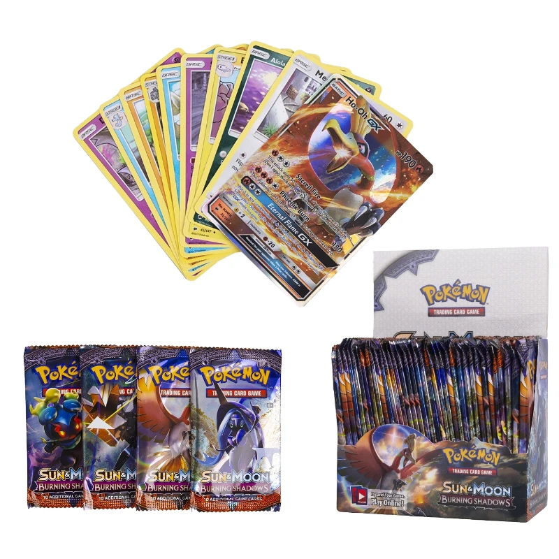 

324 шт., карточка с покемоном, солнце и луна