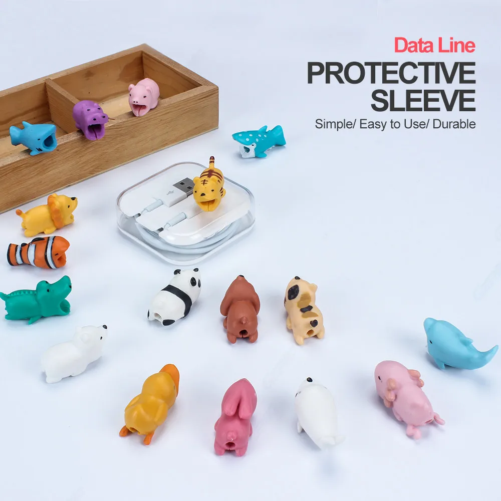 Протектор кабеля GZERMA в виде животного защитный органайзер для USB протектор