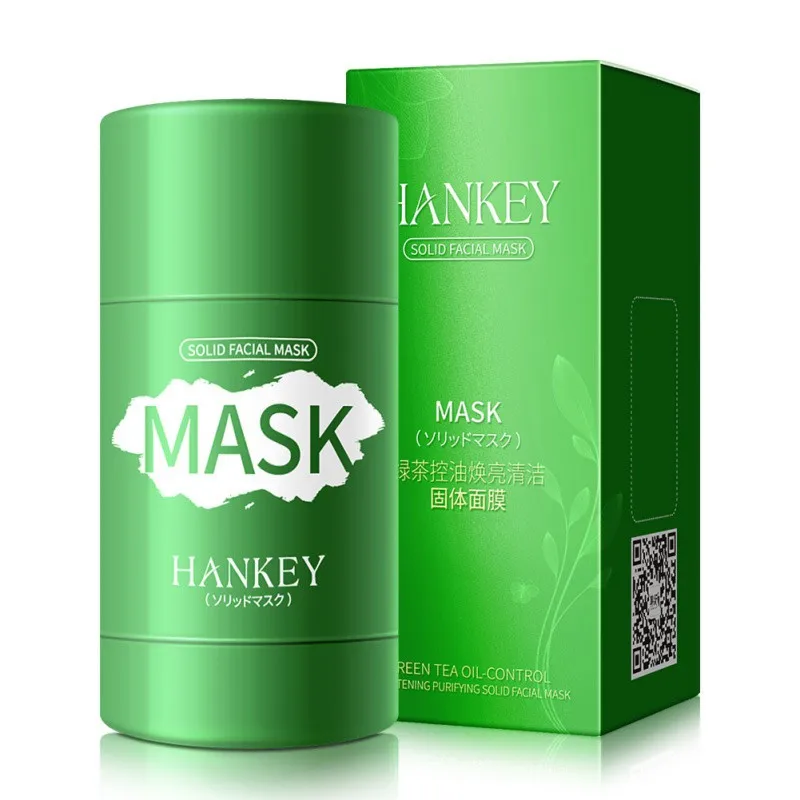 

Green Tea Facial Masks Clay Stick Oil Control Blackhead Remo