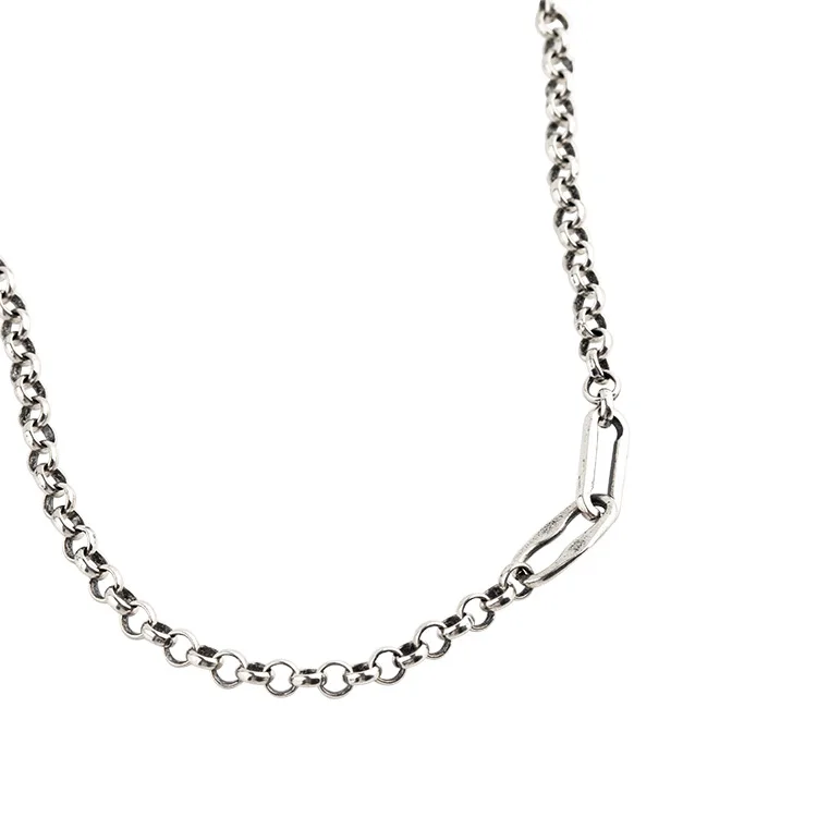 

South Korea East Gate East Gate new s925 silver retro old silver bare chain temperament small fresh silver wholesale