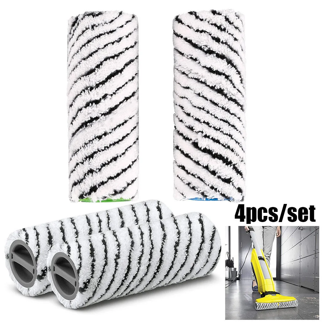 

4pcs 150*60MM Stone Rollers Gray For Hard Floor Cleaner For Karcher FC 7 Vacuum Cleaner Sweeper Replace Vacuum Rollers