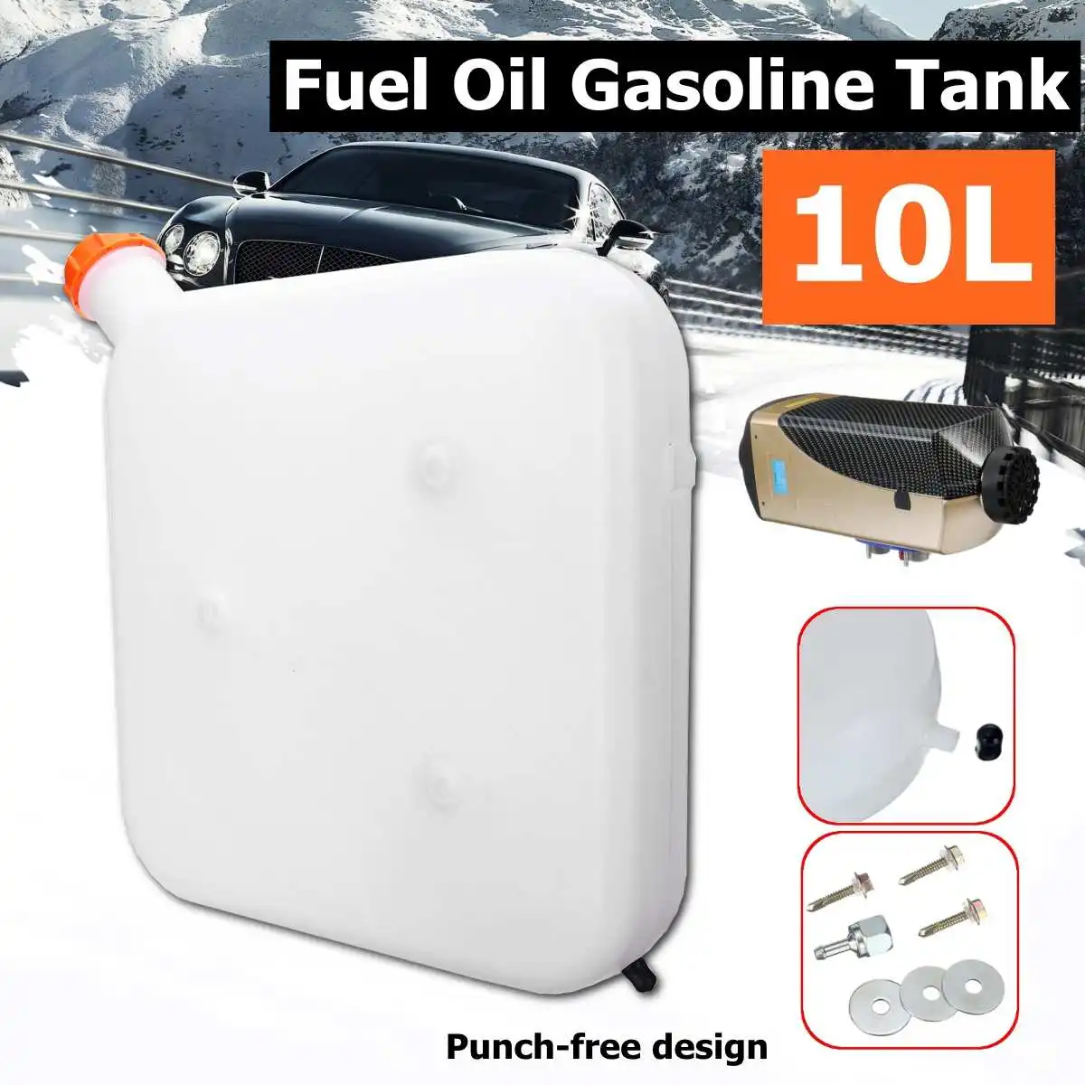 Autoleader 40x40x8 см 10L пластиковый топливный резервуар для хранения воды канистра резервуар для воды для автомобиля грузовика воздушный обогреватель парковочный обогреватель аксессуары