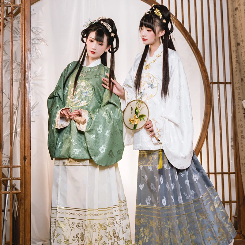 Династии Hanfu с круглым вырезом женские платье феи Традиционный китайский