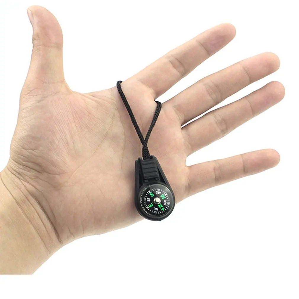 

Small Compass with rope pendant Mini compass compass Outdoor Tools For Camping Hiking