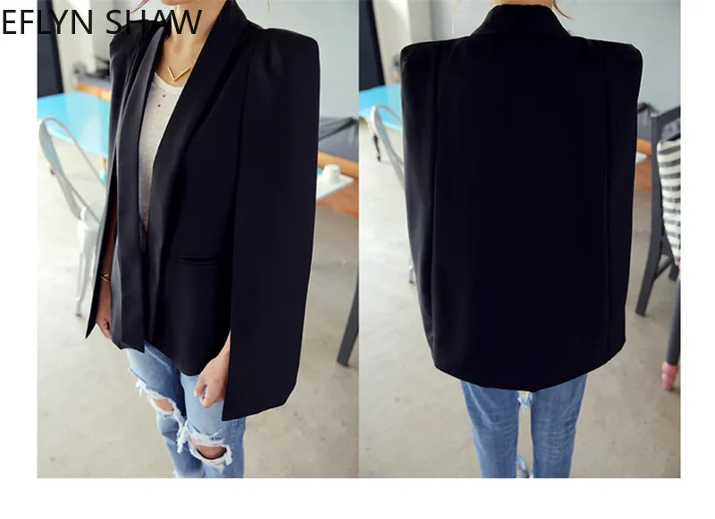 Женская накидка Осенний модный ретро Блейзер модная с отложным воротником