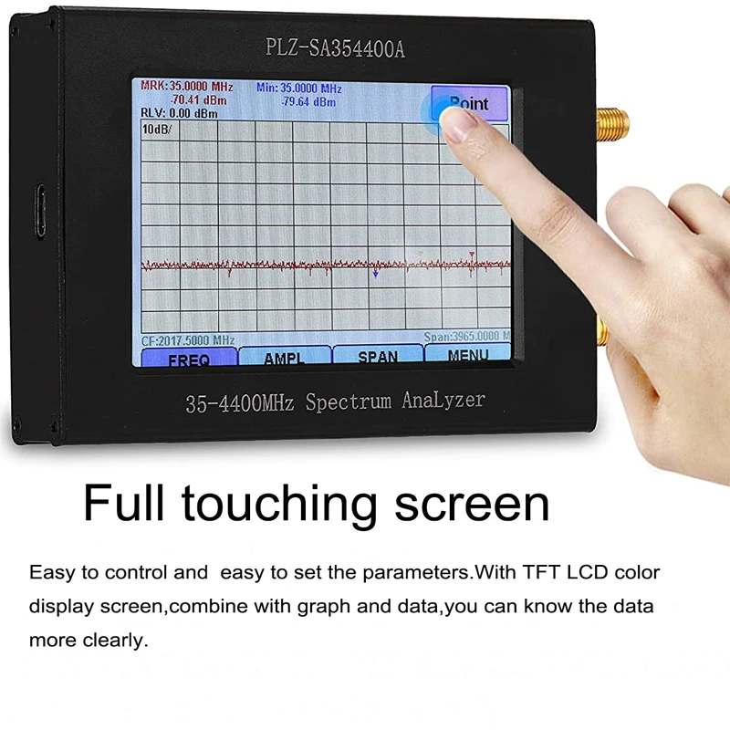 Spectrum Analyzer 35-4400MHz USB2.0 USB3.0 with Tracking Source 3.5 Inch TFT Simple Sweep Generator | Инструменты