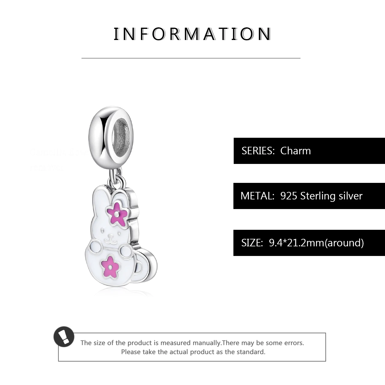 Lovely Flowers White enamel Pet kitten Charms Beads Fit Pandora charms silver 925 Bracelet original jewelry making | Украшения и