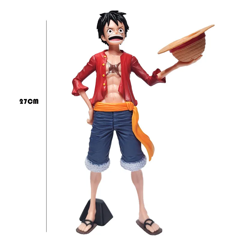 Luffy Zoro Sanji Grandis 27 см ПВХ японское аниме OP Коллекционная Фигурка модель подарок для