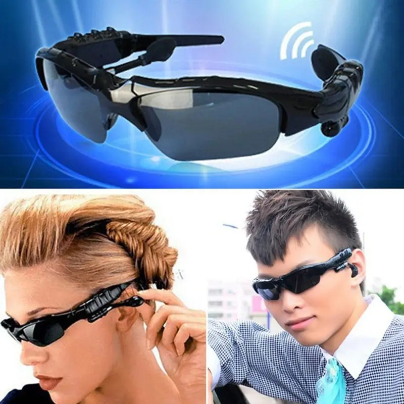 Sunglasses Riding Bluetooth Earphone Smart Glasses Outdoor Sport Wireless Bike Sun Headphone with Mic For iPhone Samsung | Электроника