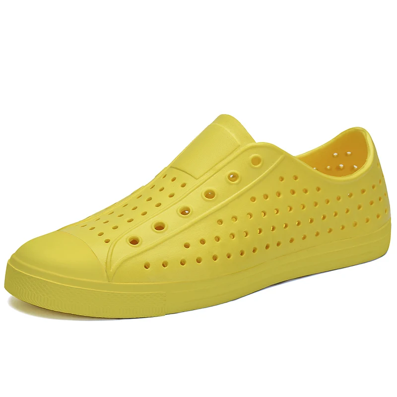 All Yellow Летние шлепанцы; женские открытые Вьетнамки; дышащая повседневная обувь; женские пляжные сандалии; парные Сабо; Zapatos De Mujer - Цвет: All Yellow