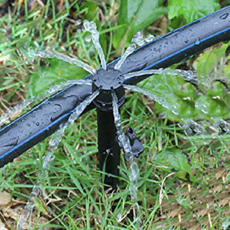 100x Регулируемый распылитель садовые капельницы с микропотоком и одной