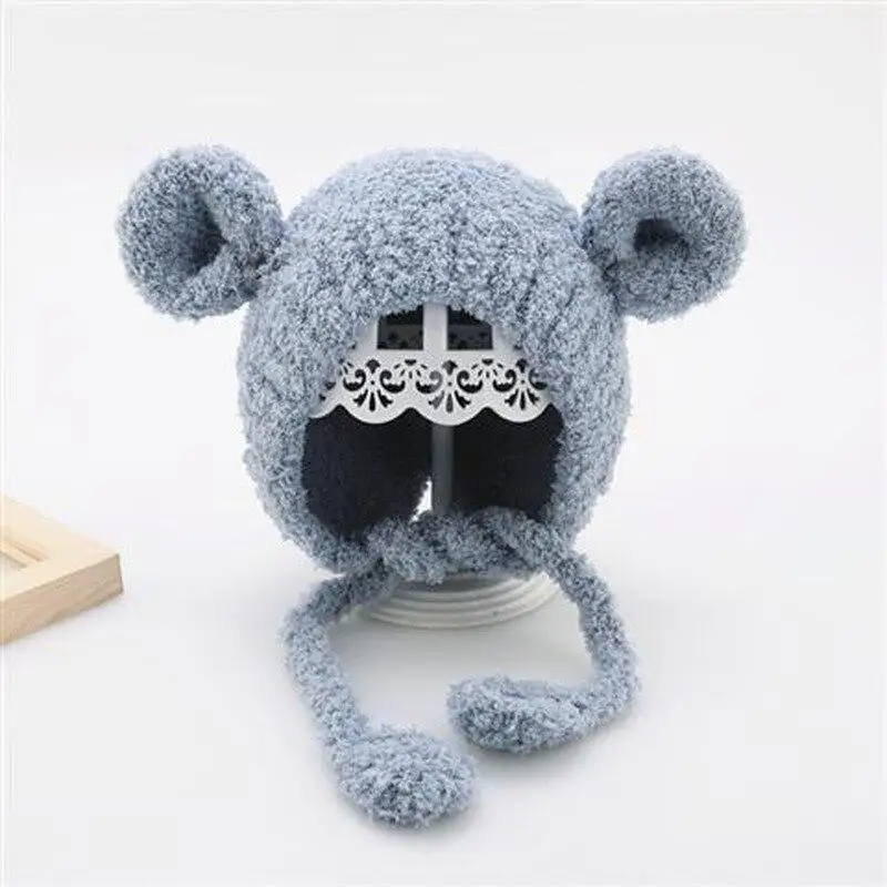 

Cute Ear Baby Hats Soft Warm Boys Girls Hats Kids Winter Caps Toddler Bonnet Infant Knit Cap For Children Baby Accessories