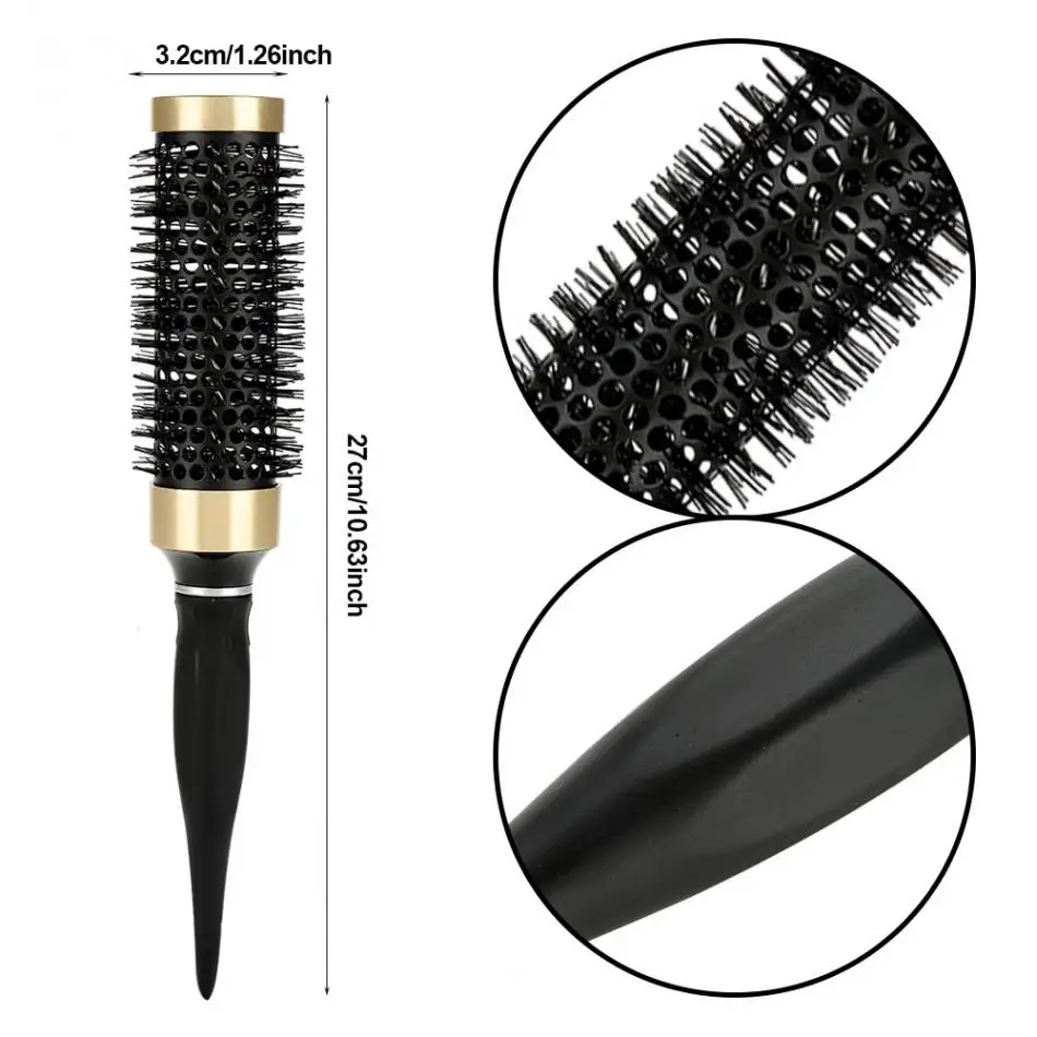 Профессиональная керамическая щетка для парикмахерских нейлоновая