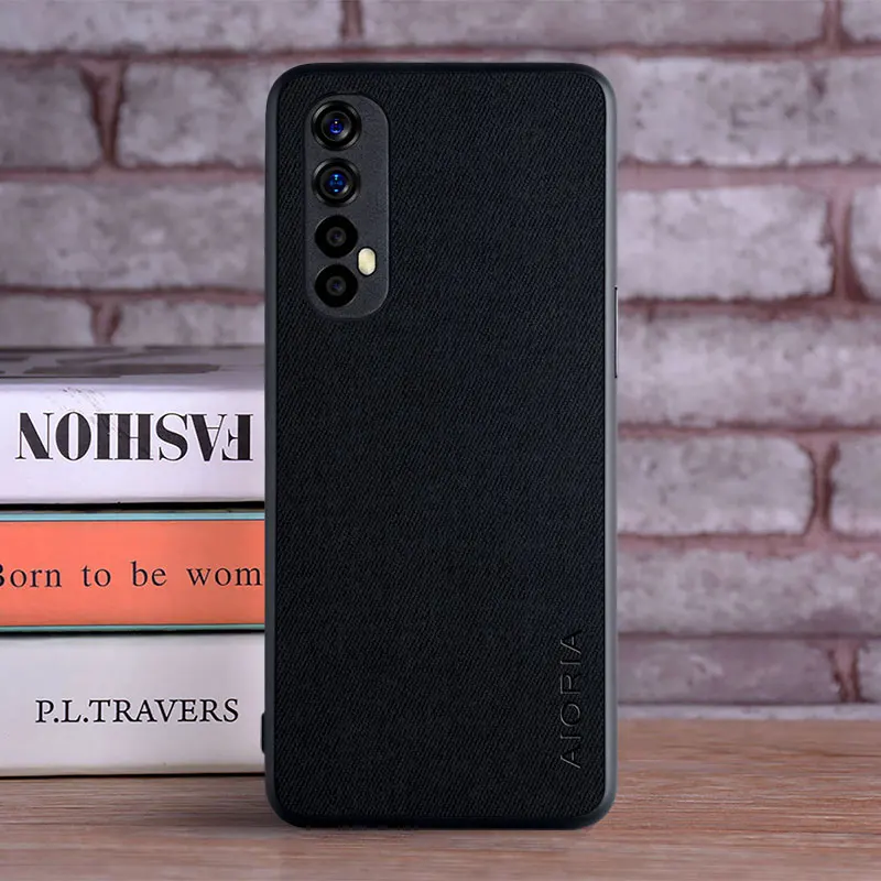 case for oppo realme narzo 30 30a 5g 20 coque luxury textile leather skin soft hard phone cover for oppo realme 30 case funda free global shipping