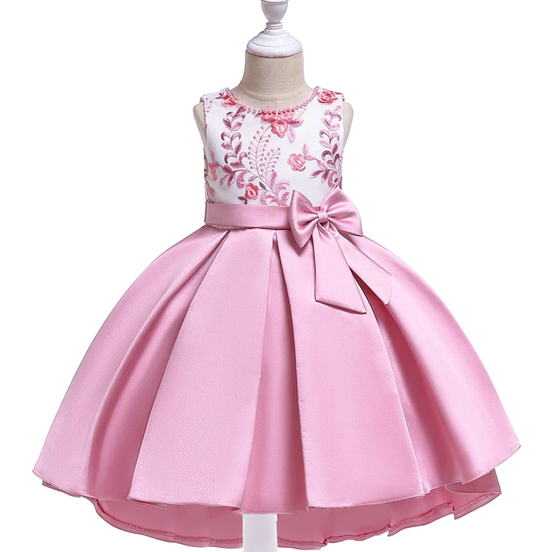 Платье для девочек элегантное платье принцессы с бантом Детская Вечеринка