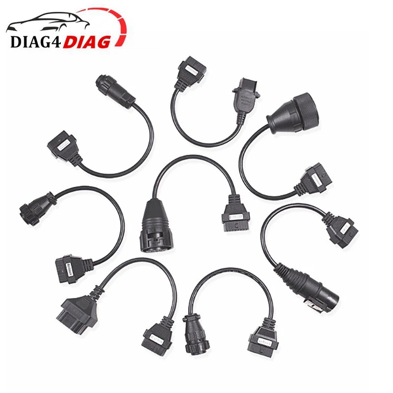 

Полный комплект 8 кабелей для грузовика SCANIA для R-e-n-a-u-l-t OBD OBD2 интерфейс сканера Диагностические Кабели
