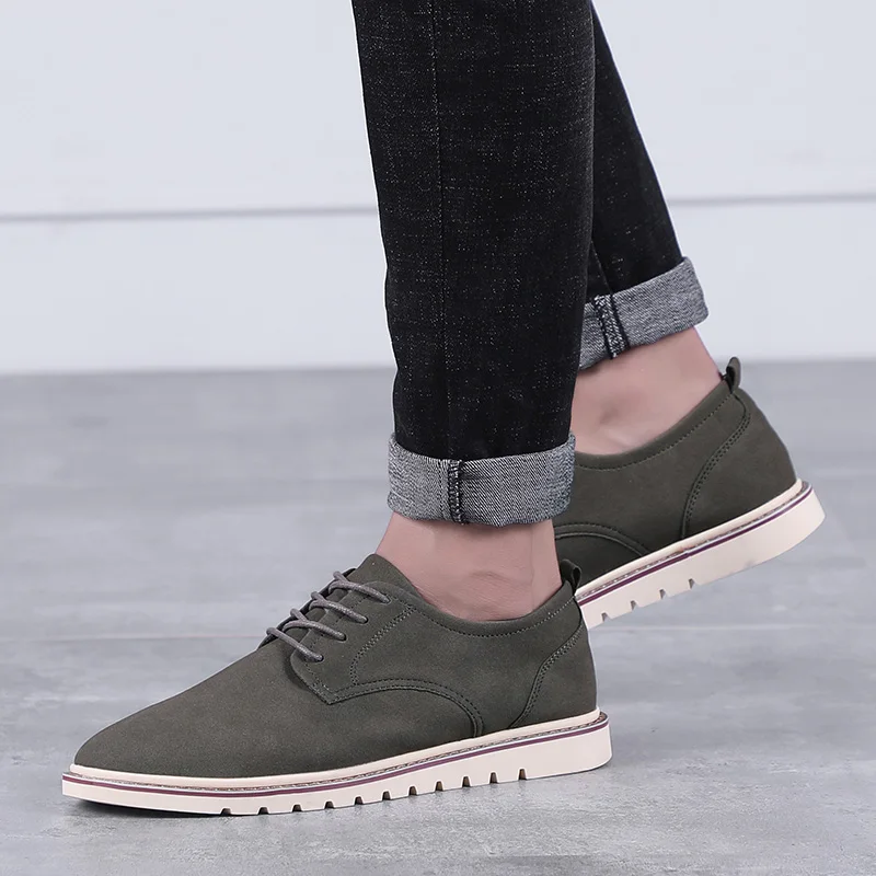 Brand Suede Leather Men Shoes Oxford Casual Classic Sneakers For Male Comfortable Footwear Big Size 39-47 | Обувь