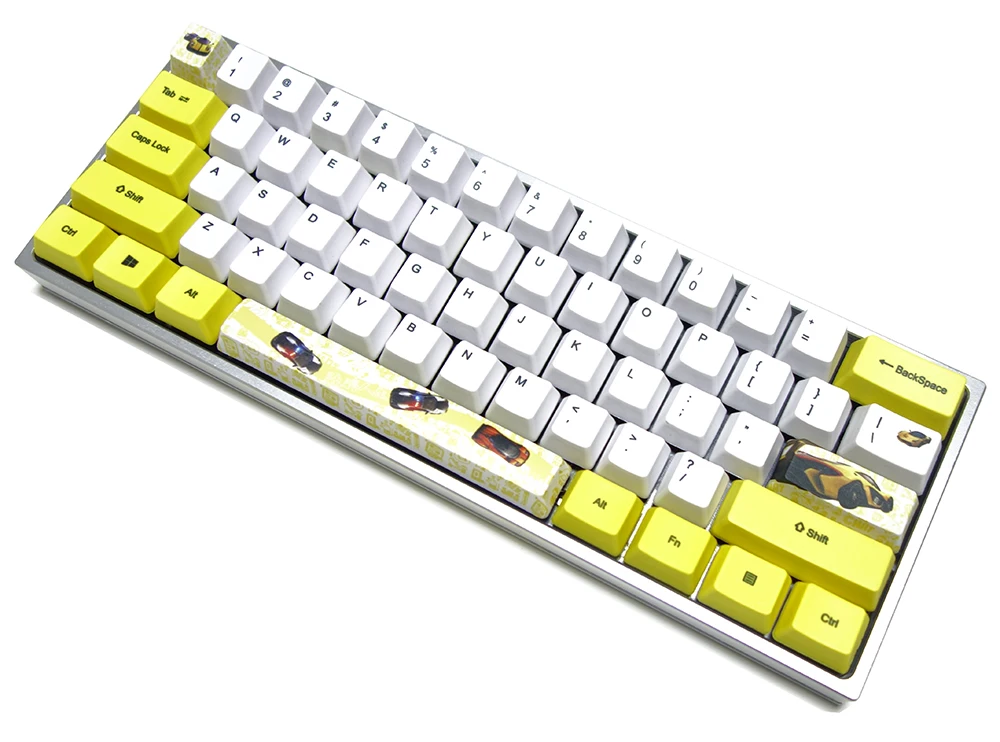 Толстые колпачки для клавиатуры Racer с покраской OEM профиль переключатели Cherry MX