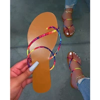 summer womens slippers new fashion flat bottom flip flops open toes outdoor beach woman sandals roman style plus size shoes