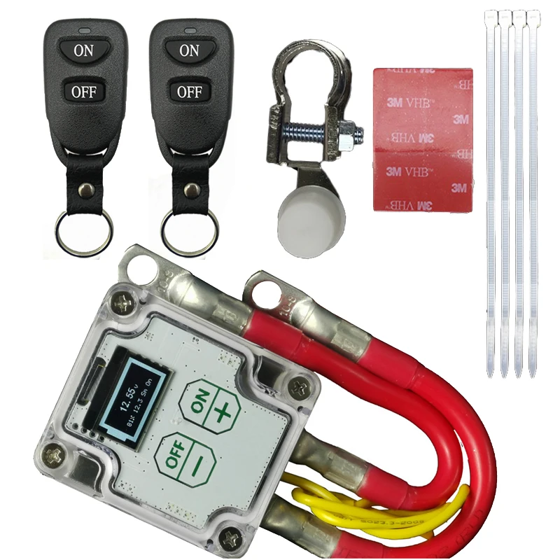 Universal 12V Car Battery smart protector with 2 Isolator Master prevent loss running out Switch Wireless Remote Control