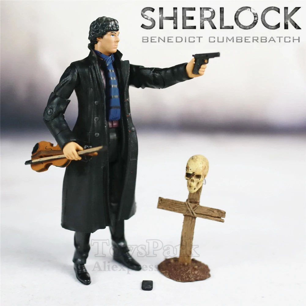 Шерлок 5 &quotфигурка посейбл руки телефон скрипка череп BBC ТВ фильм Холмс Бенедикт