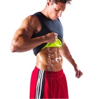 men waist trainer hot sweat neoprene body shaper weight loss sauna shapewear workout vest fitness gym top gynecomastia vest