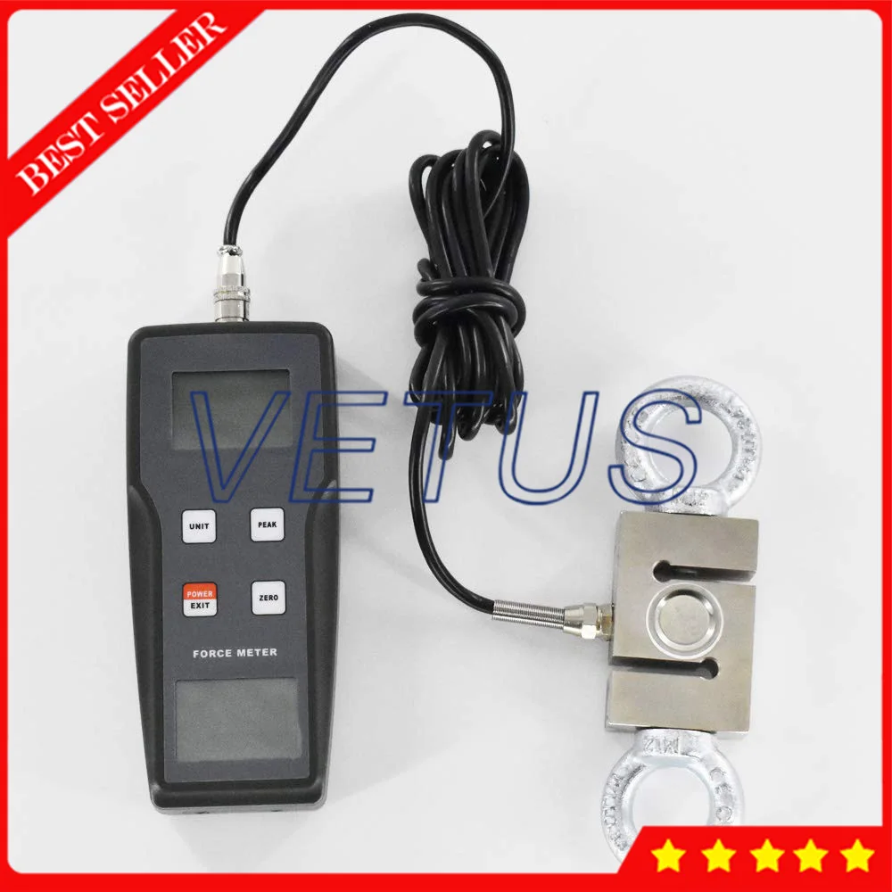 FM-204-1000K Digital Force Gauge for Push and Pull Testing Machine Measuring 3 Measurement Units Kgf N Lbf | Инструменты