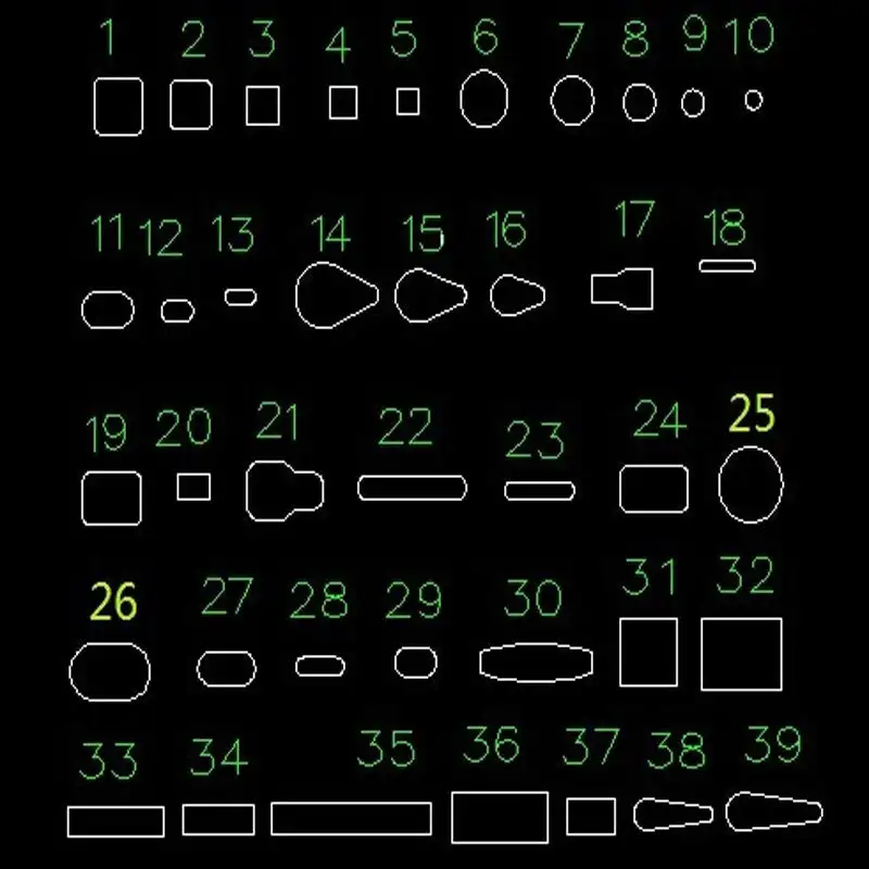 39 шт./компл. Набор отверстий для кожевенного резака металлические дыроколы в