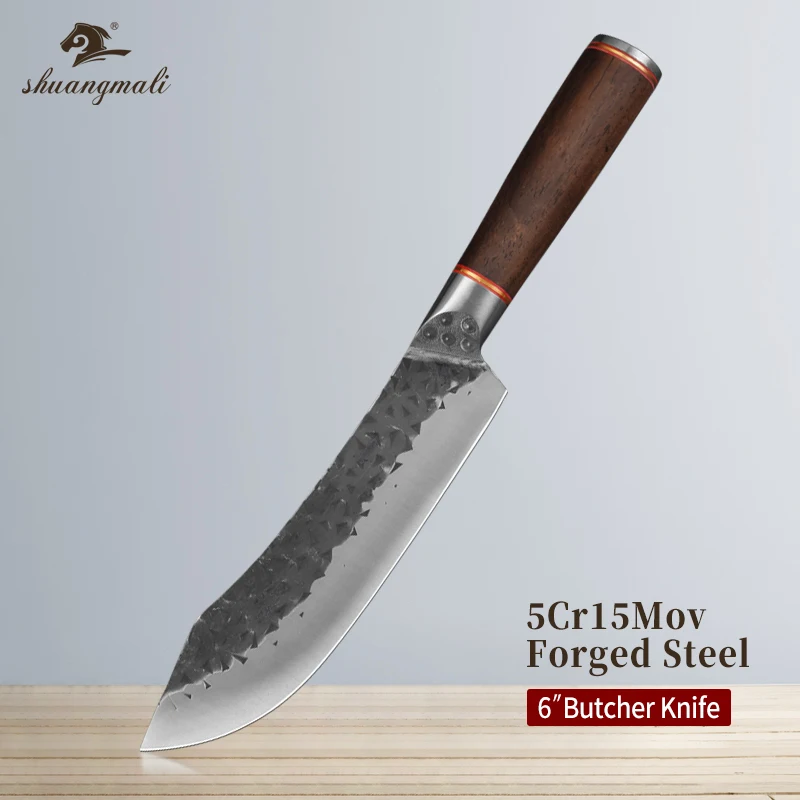 6 дюймов нож для мясника 5Cr15Mov из нержавеющей стали кованые кухонные ножи нарезки