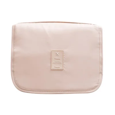 Beige Многофункциональная сумка для мытья крючка женские косметические шкатулки несессер дорожный косметические принадлежности Органайзер сумка косметичка - Цвет: Beige