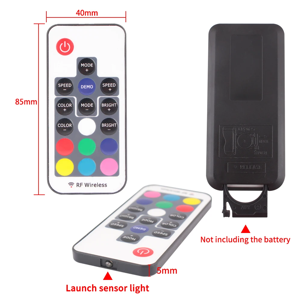 Контроллер RGB для светодиодной ленты SMD2835 5050 12 В 17 клавиш 220 | Лампы и освещение