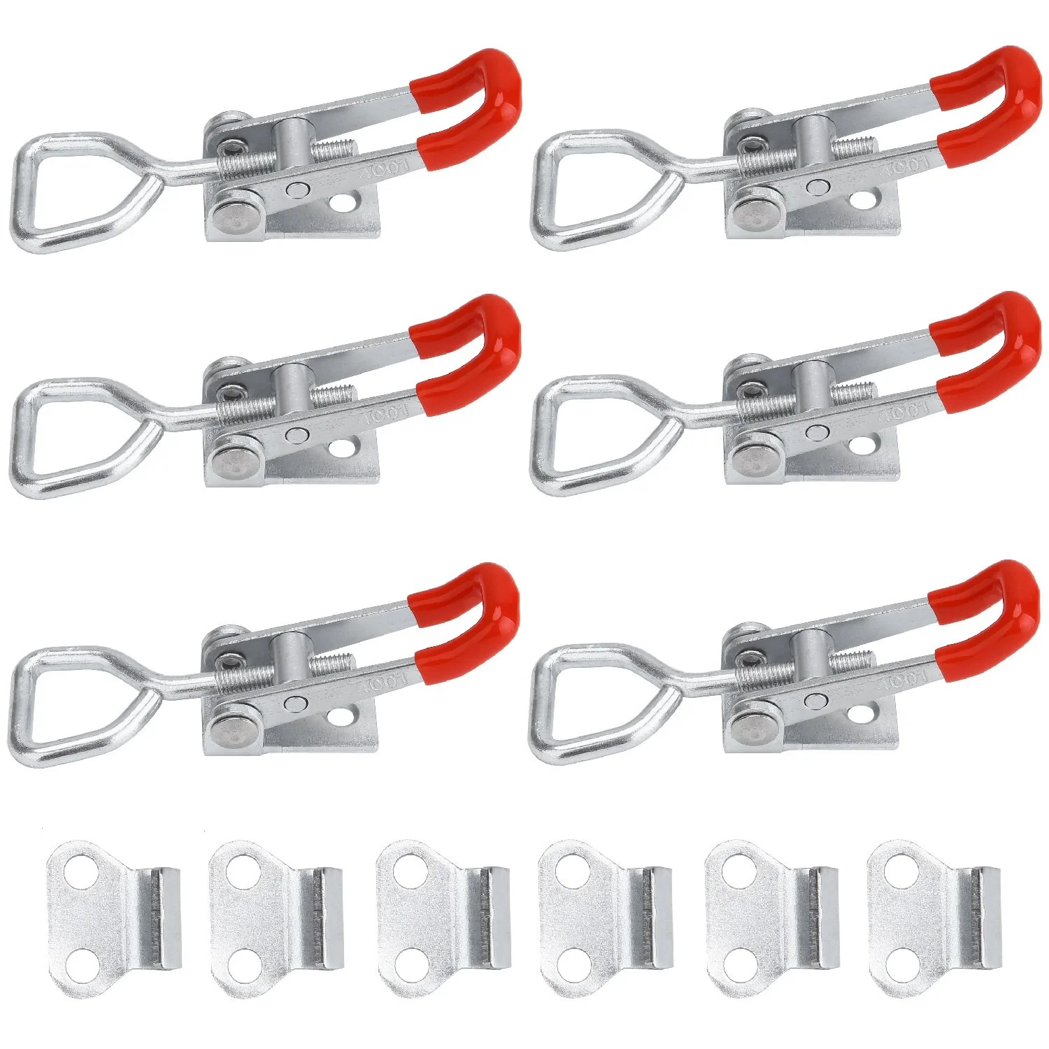 

6 pcs Adjustable Toggle Latch Clamp 150Kg Holding Capacity, 4001 Heavy Duty Quick Release Pull Latch Toggle Clamp