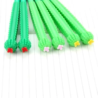 1pc cactus kawaii green plants neutral pen cute pens for school office writing gifts korean stationery promotional pensgel pens