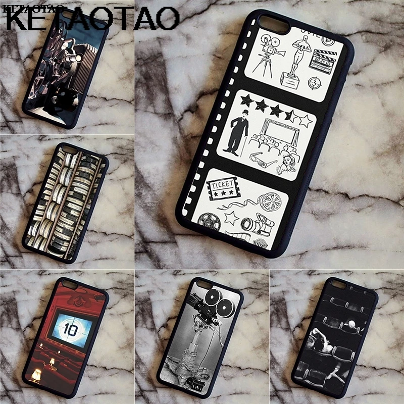 KETAOTAO Ретро кино стиль телефонные чехлы для iPhone 4S SE 5 6 5C 5S 6S 7 8 5Plus XR XS Max Чехол Мягкий