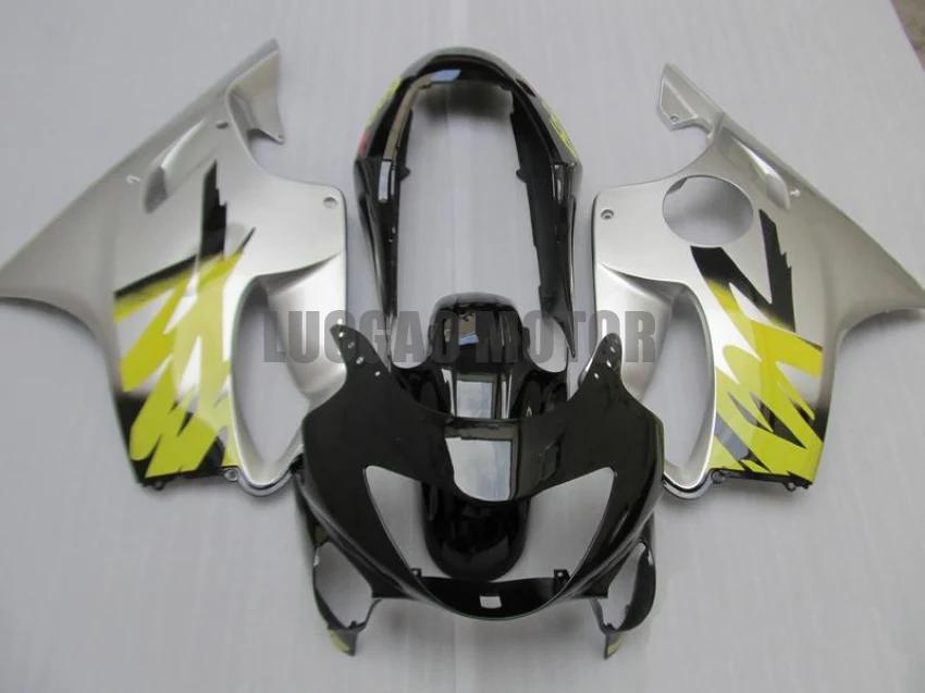 

Injection Fairing kit body kits for HONDA Silver Yellow Black CBR600F4 99 00 CBR 600 F4 CBR600 F4 1999 2000 Fairings bodywork