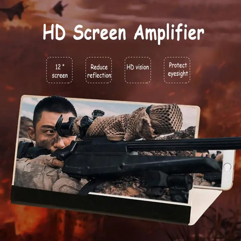 Складной мобильный увеличитель для экрана телефона 3D увеличение видео стекло