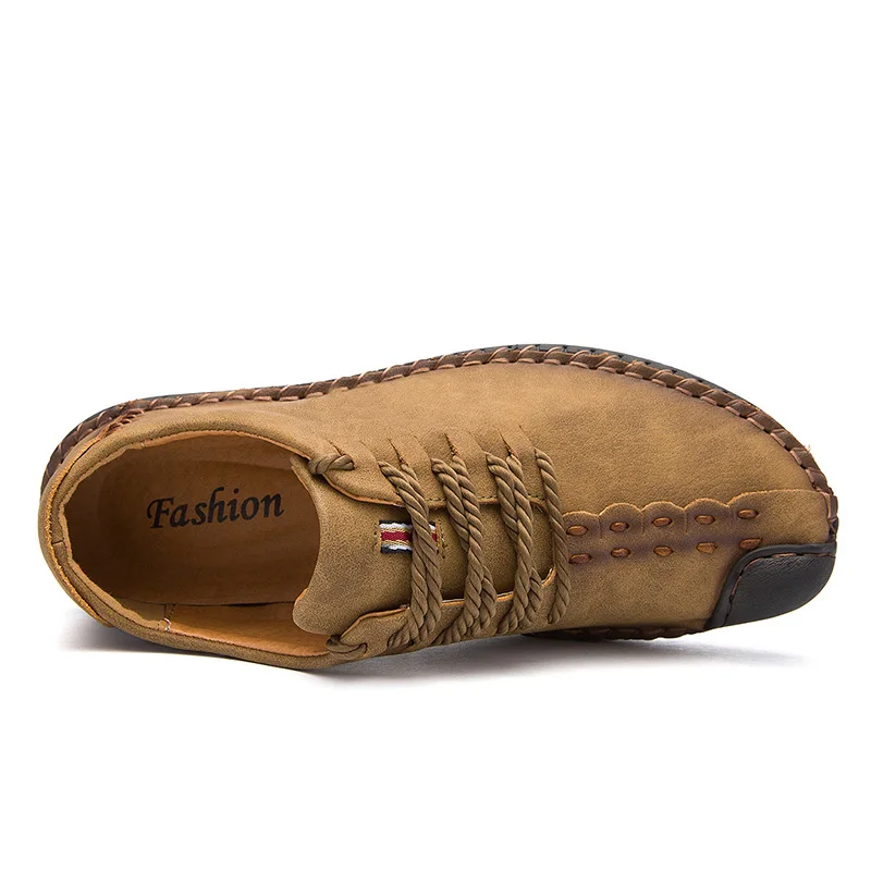 Новинка повседневная мужская кожаная обувь высококачественные лоферы Мокасины