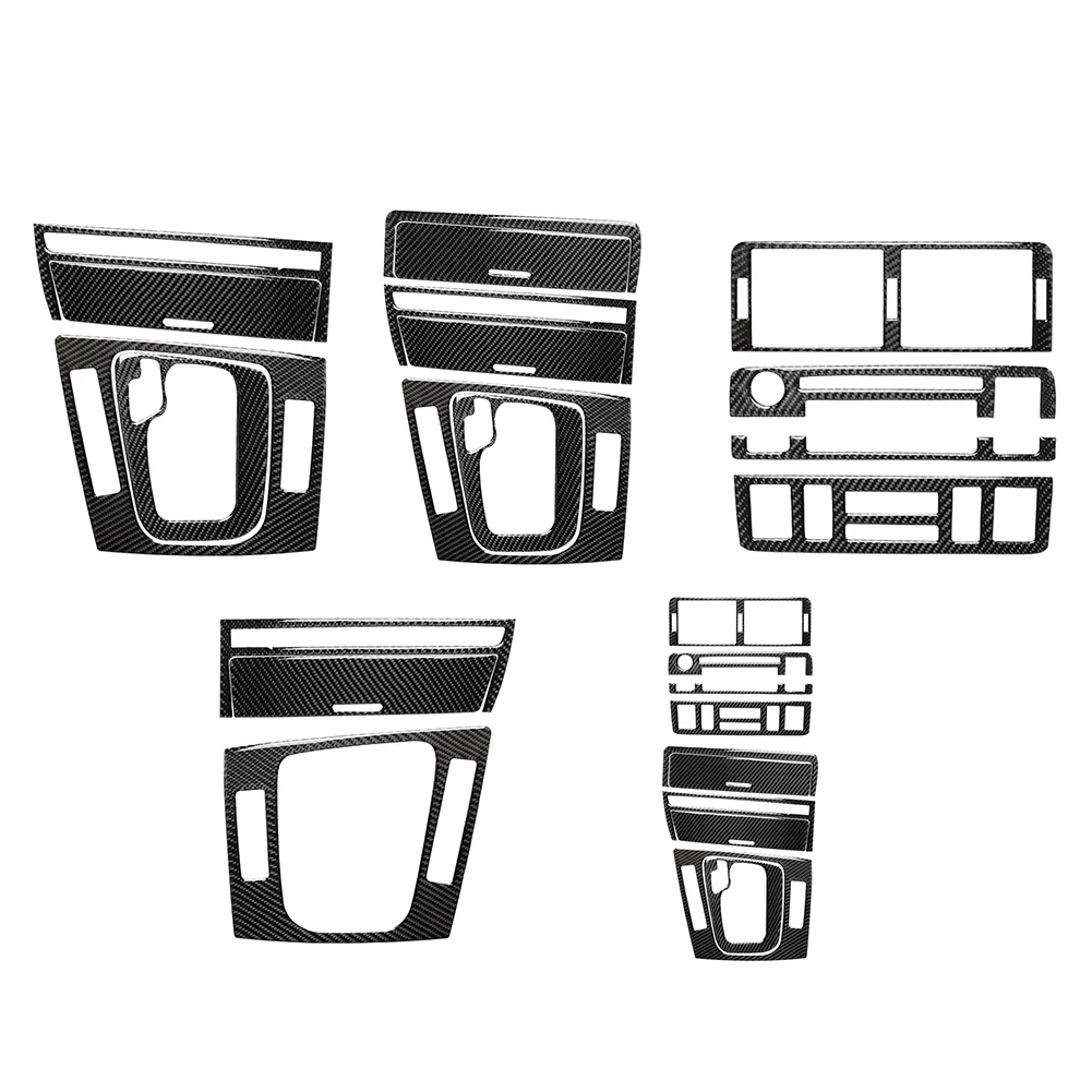 

Наклейки на автомобиль, панель переключения передач, Обложка центральной консоли, отделка, наклейки из углеродного волокна для BMW 3 серии E46 ...