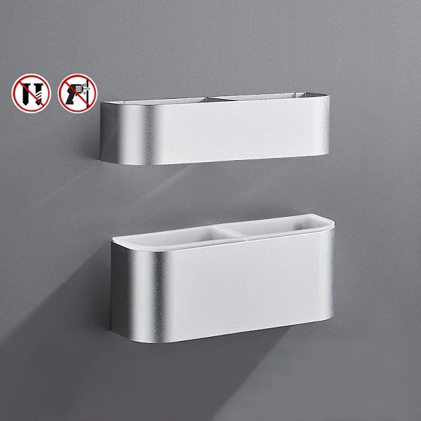 Синий Detachable Wall Mounted Wet Umbrella Rack Drain Holder Portable Punch-free Single/Double Layer Storage Rack - Цвет: Синий