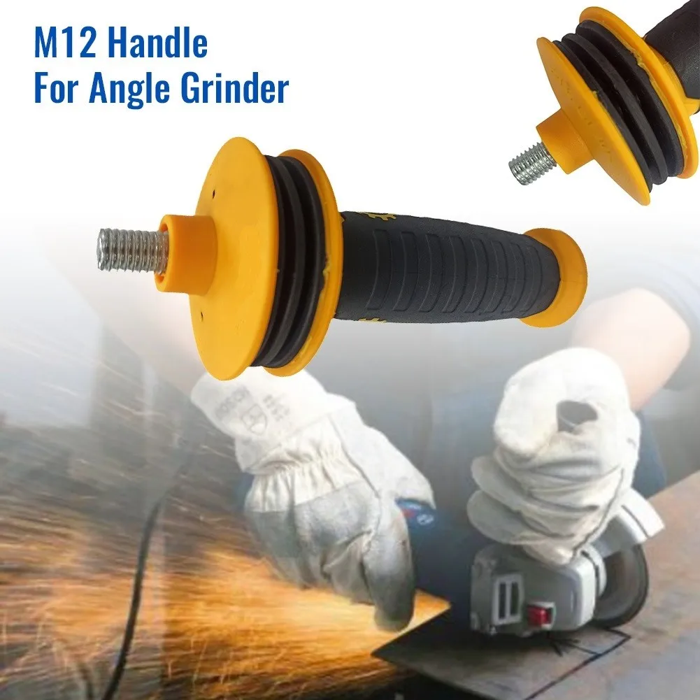 

1pc Grinder Handle 12mm Thread Auxiliary Side Non-slip Shock-absorbing For Angle Grinder M12 Power Tools Change Accessories