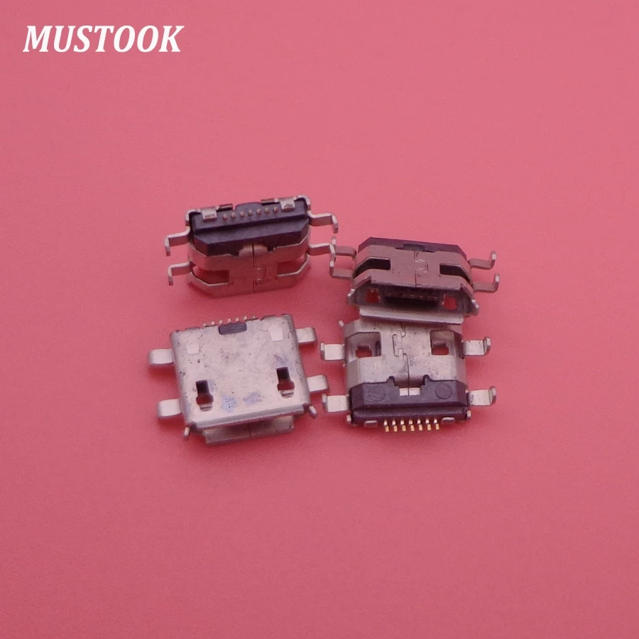 2 шт./лот 7-контактные длинные штыри с кромкой разъем для порта зарядки Женский