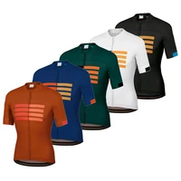 men cycling jersey top stripe printing breathable anti pilling eco friendly bike clothing top road team bicycle mtb short sleeve