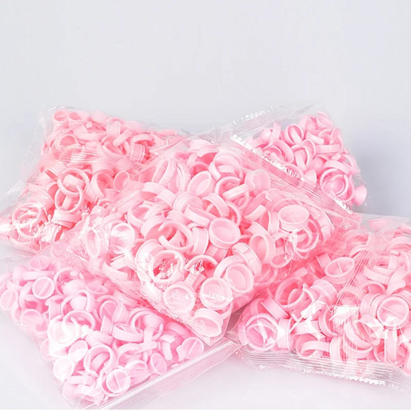 

100pcs Body Art Disposable Caps Pink Ring Tattoo Ink Cup For Tattoo Needle Supplies Accessorie Makeup Tattoo