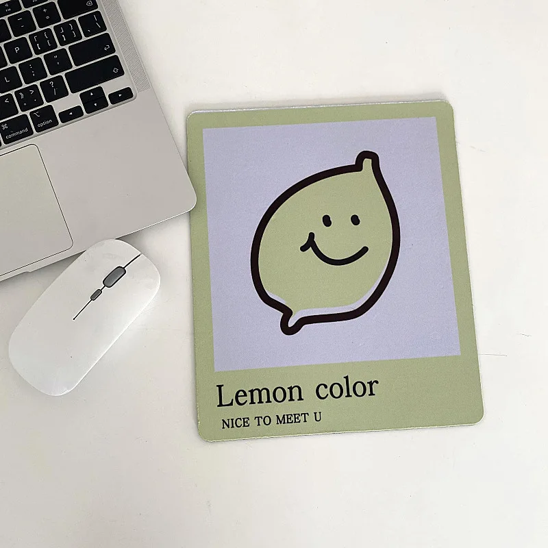 Коврик для мыши Ins с мультяшным рисунком резиновый нескользящий милый коврик