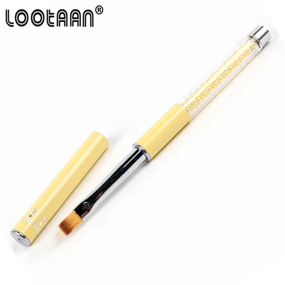 1 шт. УФ-Гелевая Кисть для ногтей ручка с бахромой нейлоновая кисть волос Омбре