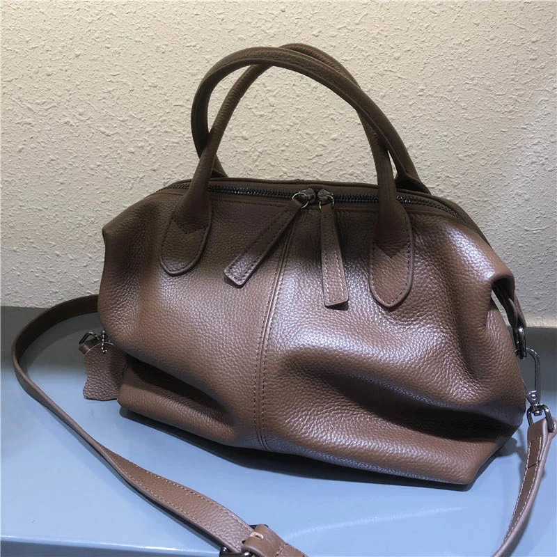 

100% Real Cow Genuine Leather Bag women's Handbag ladies Shoulder Hand Bags For Women 2021 Fashion Elegant Crossbody Bag Female