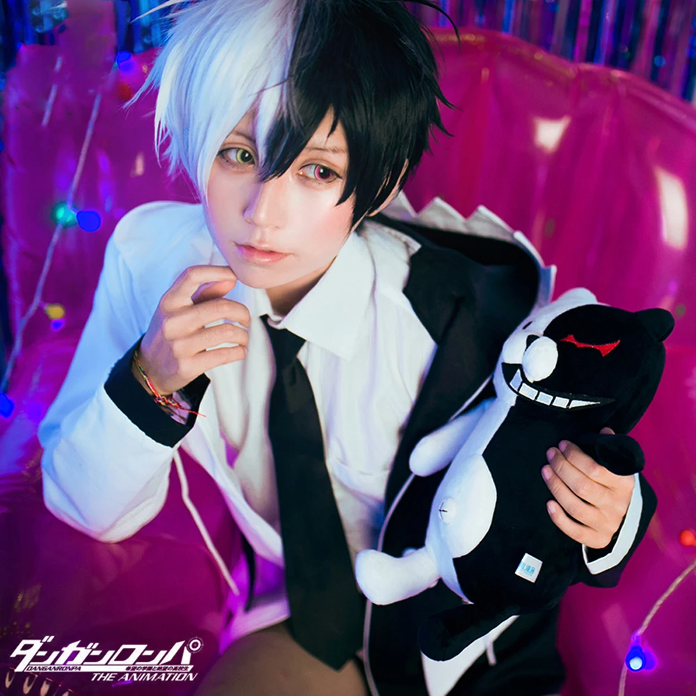 VEVEFHUANG Monokuma аниме Кума данганронпа черный белый медведь унисекс Изысканный