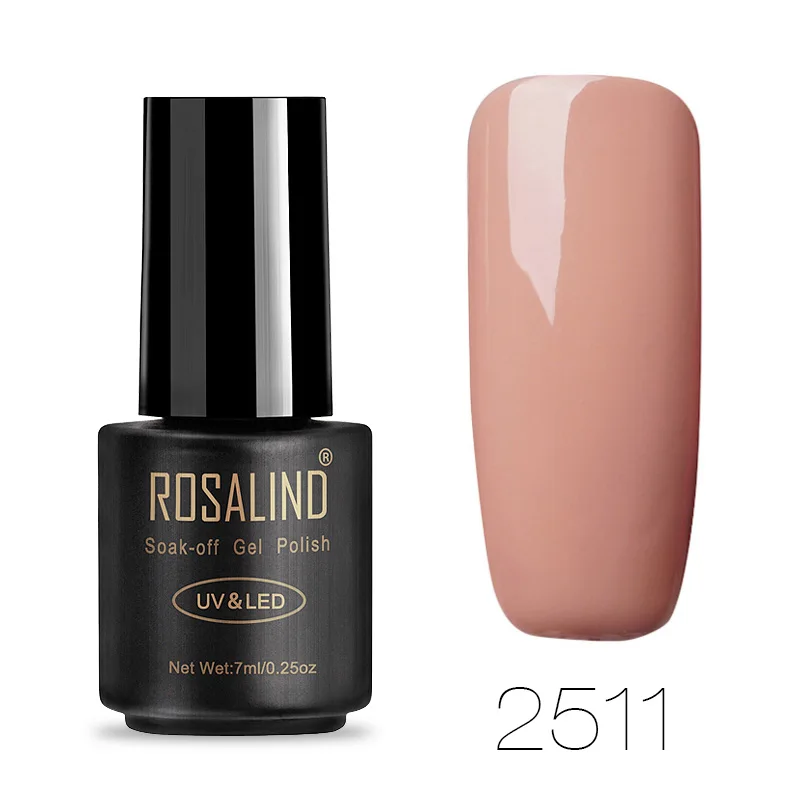 RA2511 ROSALIND Розовый фиолетовый серия гель лак для ногтей все для маникюра ногти маникюр Топ База Набор дизайн ногтей гель лаки - Цвет: RA2511