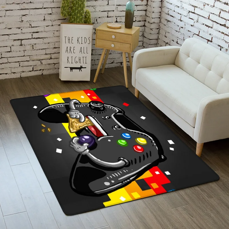 Мультяшные детские коврики 3D геймерский контроллер с принтом ковер для детской